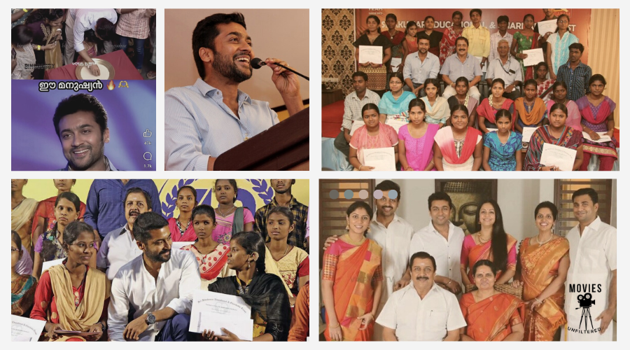 Surya, the Hero.. is not just a silver screen hero… He has proven that He is always a Hero in Real Life as well by spreading goodness to the country and its people through the Aggaram Foundation..!